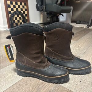 Dream Pairs Brown and Black Winter Boots (Mens)